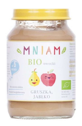 Deser gruszka-jabłko od 5 miesiąca BIO 190 g MNIAM 802_1_5559.jpg
