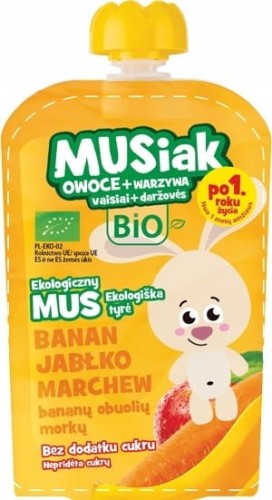 Mus owocowo-warzywny banan jabłko marchew BIO 100 g 5335_1_8227433.jpg