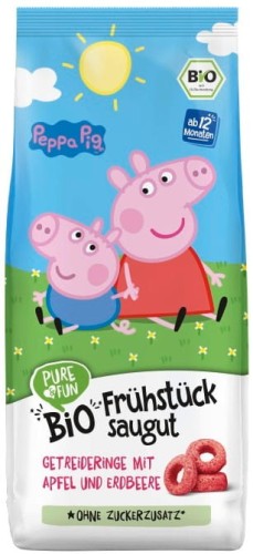Kółeczka śniadaniowe jabłko- truskawka BIO 125 g Świnka Peppa 5649_1_9195589.jpg