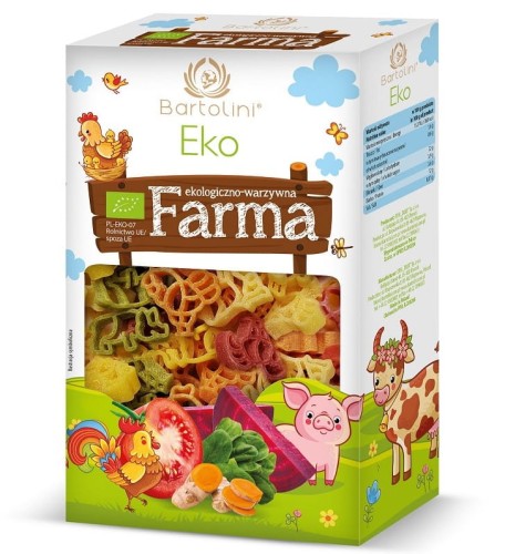 Makaron Eko Farma zwierzątka pięciosmakowe BIO 250g 4833_1_6171818.jpg