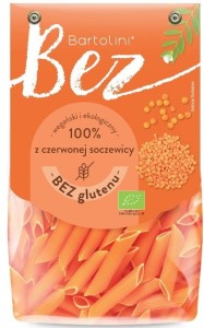 Makaron z czerwonej soczewicy penne BEZGL. BIO 250 g