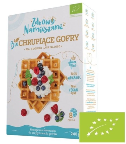 Mieszanka do wypieku chrupiących gofrów na słodko lub słono BIO 240 g 3873_1_1844335.jpg