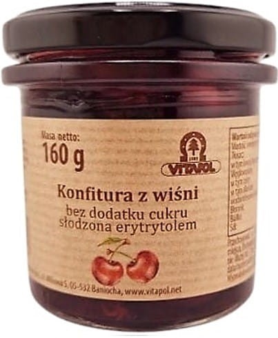Konfitura z wiśni słodzona erytrytolem B/C 160 g 5665_1_9235898.jpg