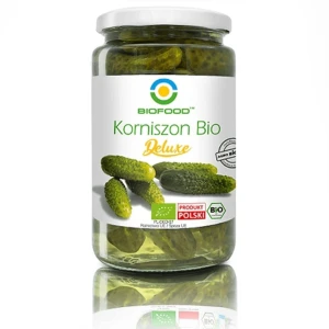 Ogórki Korniszony Deluxe BIO 740 g / 440 g