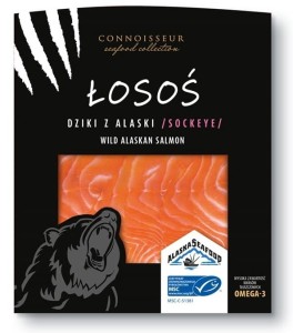 Łosoś pacyficzny dziki SOCKEYE w plastrach wędzony na zimno 75 g
