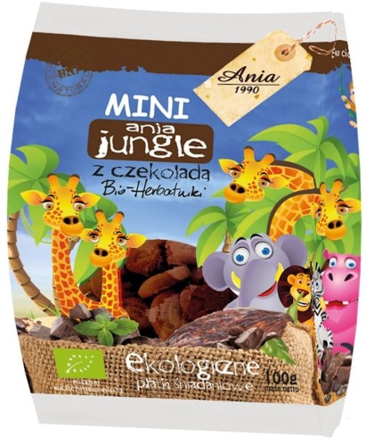 Ciastka z czekoladą mini jungle BIO 100 g 5565_1_9073354.jpg