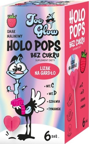 HOLOPOPS lizak na gardło malinowy B/C (6szt) 36 g 5612_1_9197194.jpg