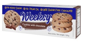 Kruche ciasteczka z czekoladą B/C 120 g