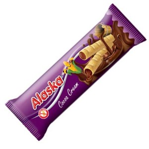 Rurki kukurydziane nadziewane - kakaowe BEZGL. 18 g 48 szt.