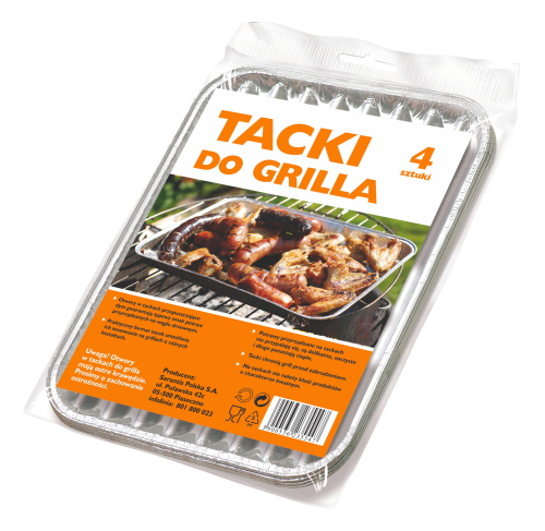 Grosik Tacki do grilla 4 sztuki Grosik Tacki do grilla 4 sztuki