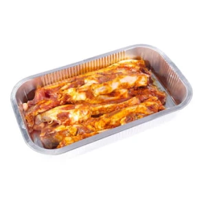 Boczek wieprzowy z żebrami bez skóry plastry grill, przygotowane na miejscu (hurt) ok. 3 kg