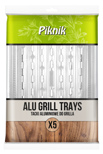 Tacka aluminiowe do grilla 5 sztuk Piknik Tacka aluminiowe do grilla 5 sztuk Piknik