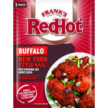 Przyprawa do kurczaka z czosnkiem, papryką i pieprzem cayenne Buffalo New York Frank's red hot 20 g 955301_0_1740131062730.jpg