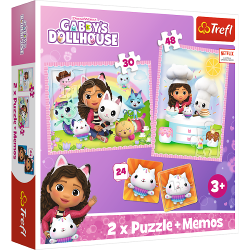 Gabby's Dolhouse Puzzle 2w1 + memos Gabby's Dolhouse Puzzle 2w1 + memos