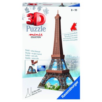 Puzzle 3D Mini budynki: Wieża Eiffel 54 elementy Puzzle 3D Mini budynki: Wieża Eiffel 54 elementy