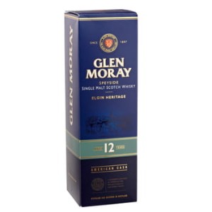 'Glen Moray 12YO Scotch Whisky 40% 0,7 l karton