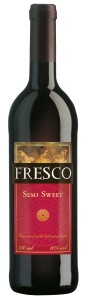 'wino fresco czerwone półsłodkie 750 ml