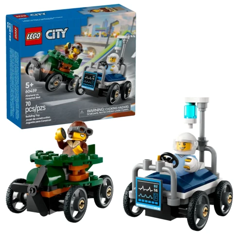 LEGO 60459 Zestaw wyścigówek: samolot kontra łóżko szpitalne LEGO 60459 Zestaw wyścigówek: samolot kontra łóżko szpitalne
