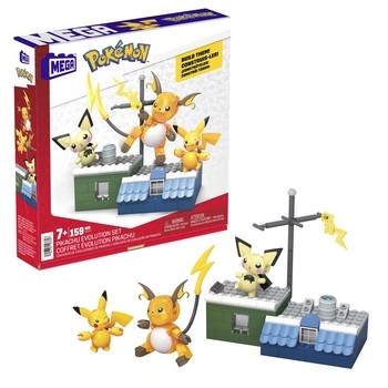 MEGA Pokémon Ewolucja Pikachu Zestaw HKT23 MEGA Pokémon Ewolucja Pikachu Zestaw HKT23