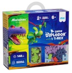 Mini Waffle - Diplodok i T-Rex 148 el.