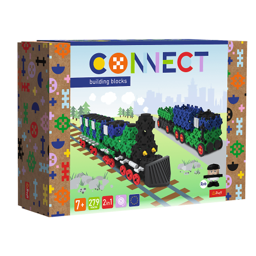Connect Klocki - Pociąg/Ciężarówka z przyczepą L Connect Klocki - Pociąg/Ciężarówka z przyczepą L