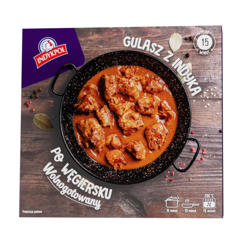 GULASZ Z INDYKA PO WĘGIERSKU 0,4KG INDYKPOL