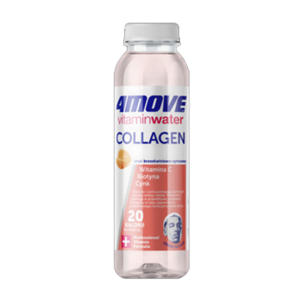4MOVE Vitamin Water COLLAGEN smak brzoskwiniowo-cytrusowy 556 ml 4MOVE Vitamin Water COLLAGEN smak brzoskwiniowo-cytrusowy 556 ml