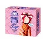 Cinque Stelle Lody rożki Ciliegia/Wiśnia 6 szt. 360 g/540 ml