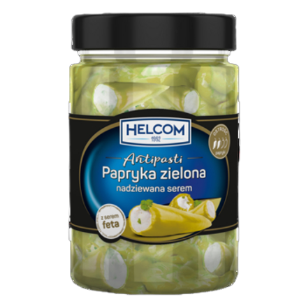Papryka zielona nadziewana serem Helcom 327 ml Papryka zielona nadziewana serem Helcom 327ml