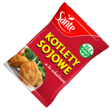 Kotlet sojowy a`la schabowy Sante 100 g Kotlet sojowy a`la schabowy Sante 100g
