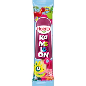 Hortex Lody Kamelon Sorbet barwiący język o smaku wiśniowym 70 ml / Hortex Lody Kamelon Sorbet barwiący język o smaku jagodowym 70 ml mix
