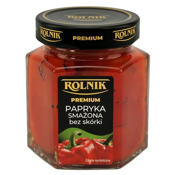 Papryka smażona bez skórki Rolnik 300 g Papryka smażona bez skórki Rolnik 300g