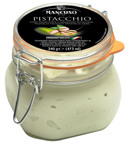Mancuso Lody pistacjowe z siekanymi pistacjami, 340 g (473 ml)