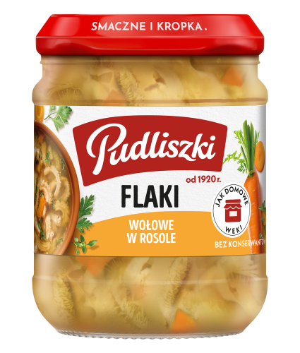 Pudliszki Flaki wołowe w rosole 450g