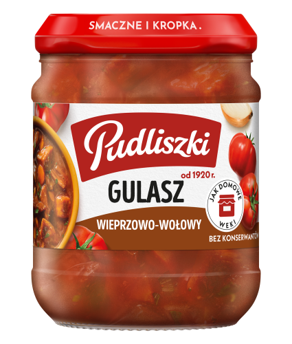 Pudliszki Gulasz wieprzowo-wołowy 460g