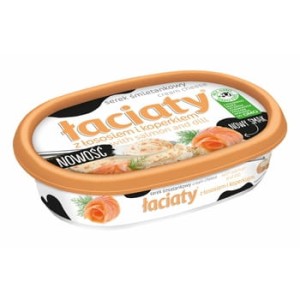 Serek śmietankowy z łososiem i koperkiem Łaciaty 135 g