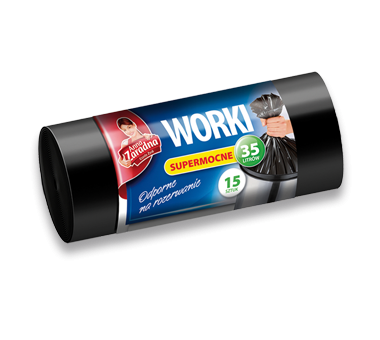 Anna Zaradna worki na śmieci super mocne 35 l 15 szt Anna Zaradna worki na śmieci super mocne 35l 15 szt