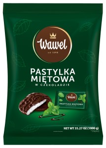 Wawel Pastylki miętowe w czekoladzie luz 1 kg