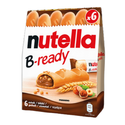 Nutella b-ready wafelek z kremem 6szt Ferrero 132 g Nutella b-ready wafelek z kremem 6szt Ferrero 132g
