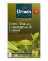 Dilmah Zielona herbata z trawą cytrynową i naturalnym aromatem cytryny (20 torebek) 30 g