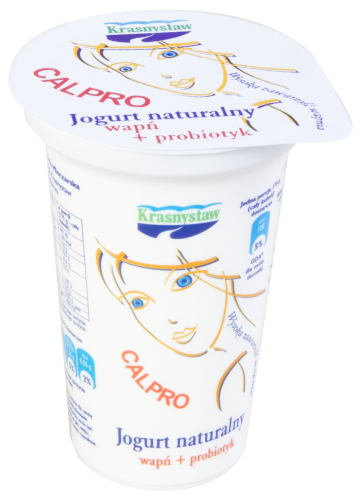 Jogurt Calpro wapń + probiotyk 175 g Jogurt naturalny Calpro wapń + probiotyk 175 g