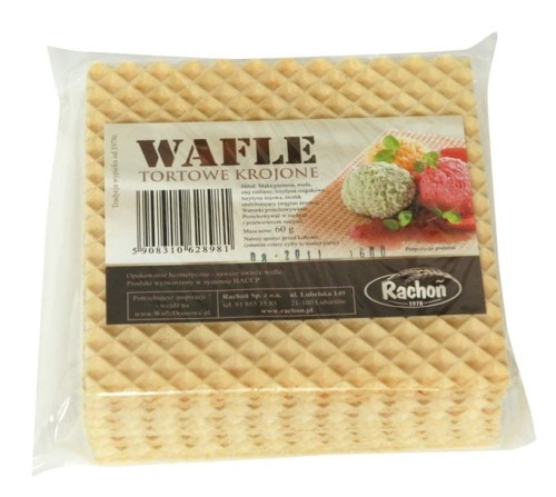 Rachon Wafle kwadraciki 60 g Rachoń Wafle kwadraciki 60 g