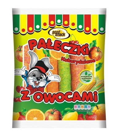 Good Snack Pałeczki Kukurydziane Z Owocami 80 g Good Snack Pałeczki Kukurydziane Z Owocami 80 g
