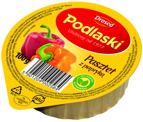 Drosed Podlaski Pasztet paprykowy 100 g Drosed Podlaski Pasztet paprykowy 100 g