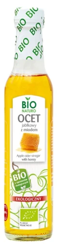 BIOnaturo Ocet Jabłkowy z miodem 5% BIO 250 ml BIOnaturo Ocet Jabłkowy z miodem 5% BIO 250 ml