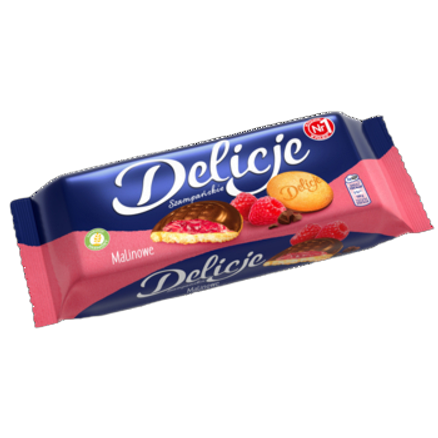 Delicje szampańskie malinowe Mondelez 147 g Delicje szampańskie malinowe Mondelez 147g
