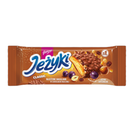 Jeżyki Classic herbatniki w czekoladzie mlecznej Goplana 140 g Jeżyki Classic herbatniki w czekoladzie mlecznej Goplana 140g