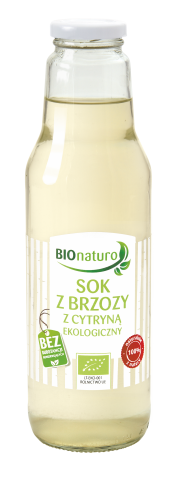Bionaturo Sok z brzozy z cytryną BIO 750 ml Bionaturo Sok z brzozy naturalny z cytryną BIO 750 ml