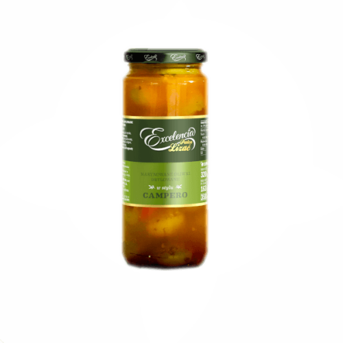 Excelencia „Palce Lizać” – Oliwki zielone w stylu Campero 358 ml Excelencia „Palce Lizać” – Oliwki zielone w stylu Campero 358 ml