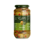 Excelencia Oliwki zielone Gordal królewskie z pastą paprykową 910 g